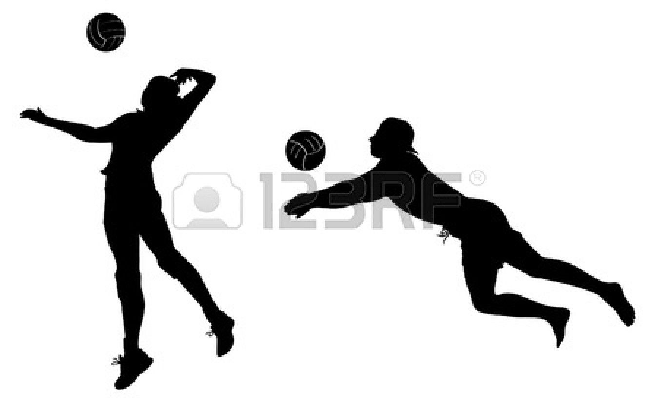 volleyball clipart diving
