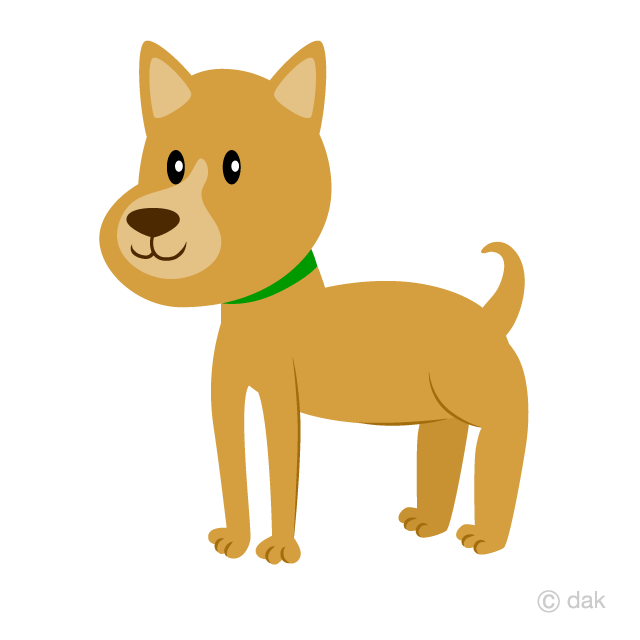 Free picture illustoon . Pet clipart brown dog