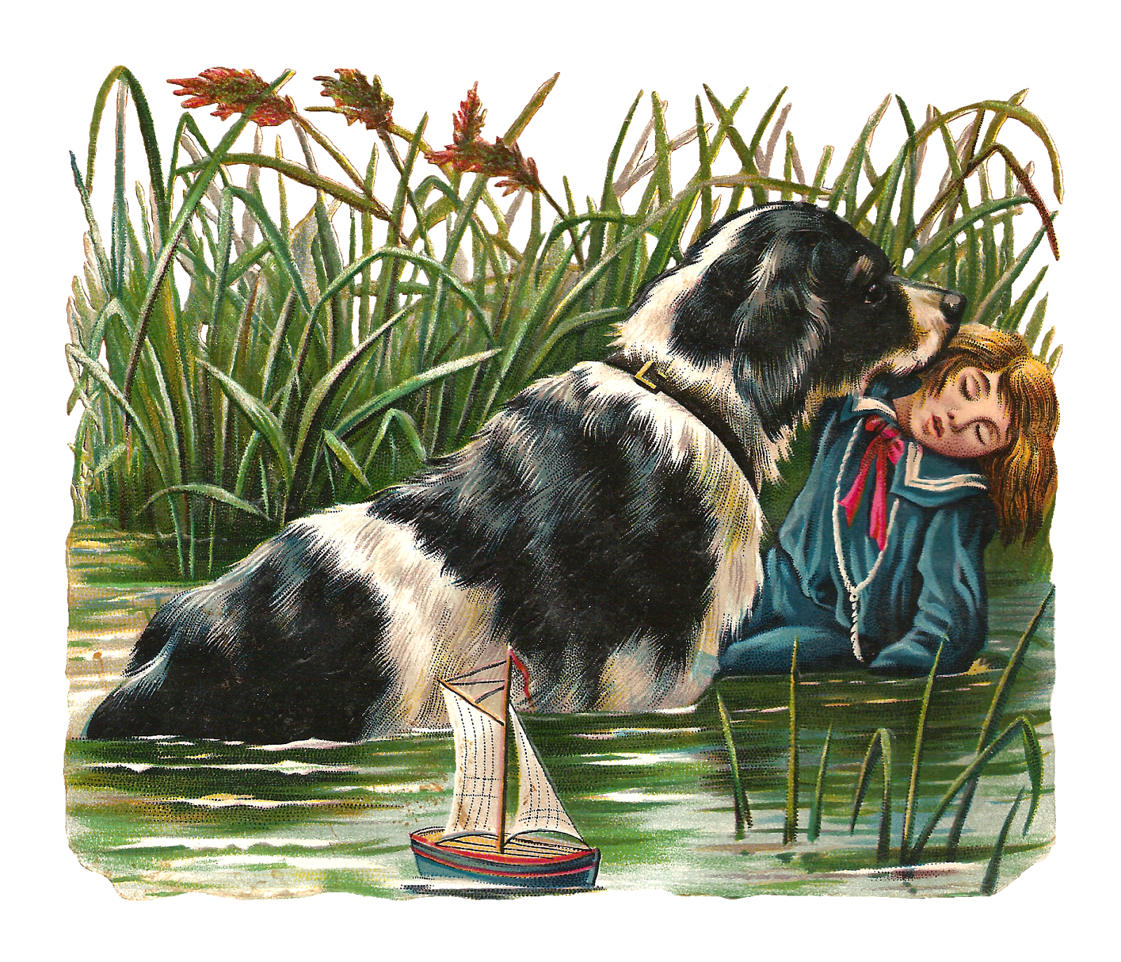 Antique images free clip. Pet clipart loyal dog