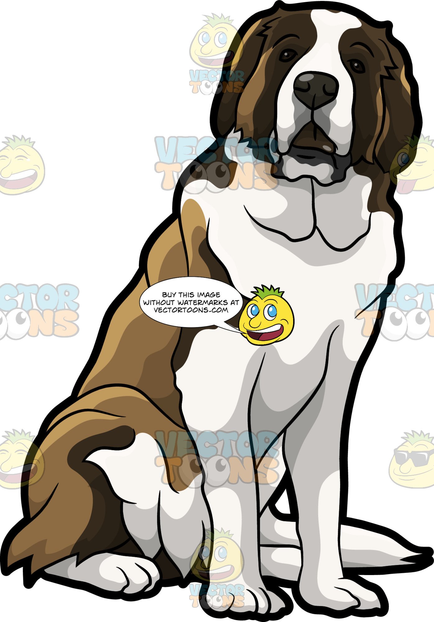 pet clipart st bernard