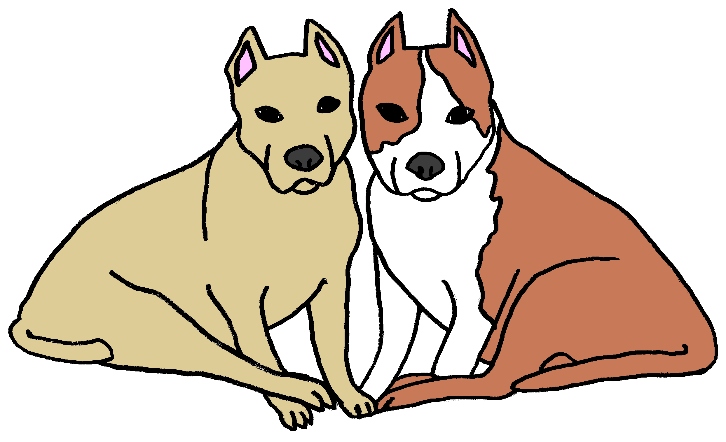 pets clipart two dog