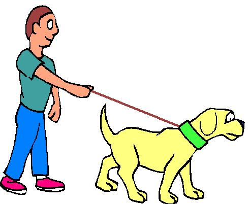 pet clipart walk dog