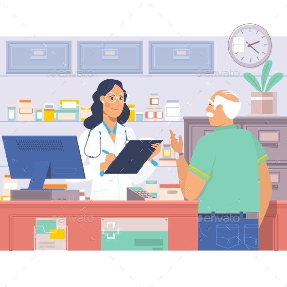 pharmacist clipart pharmacy counter