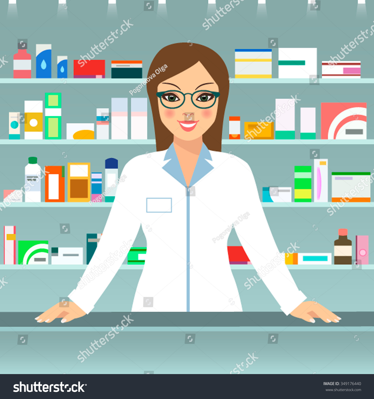 Female station . Pharmacist clipart pharmasist