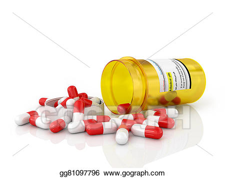 pharmacy clipart spilled pill