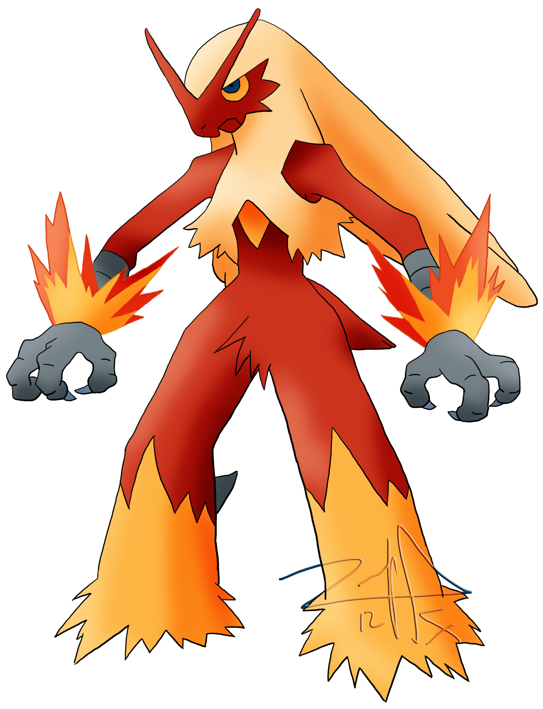 phoenix clipart blazing