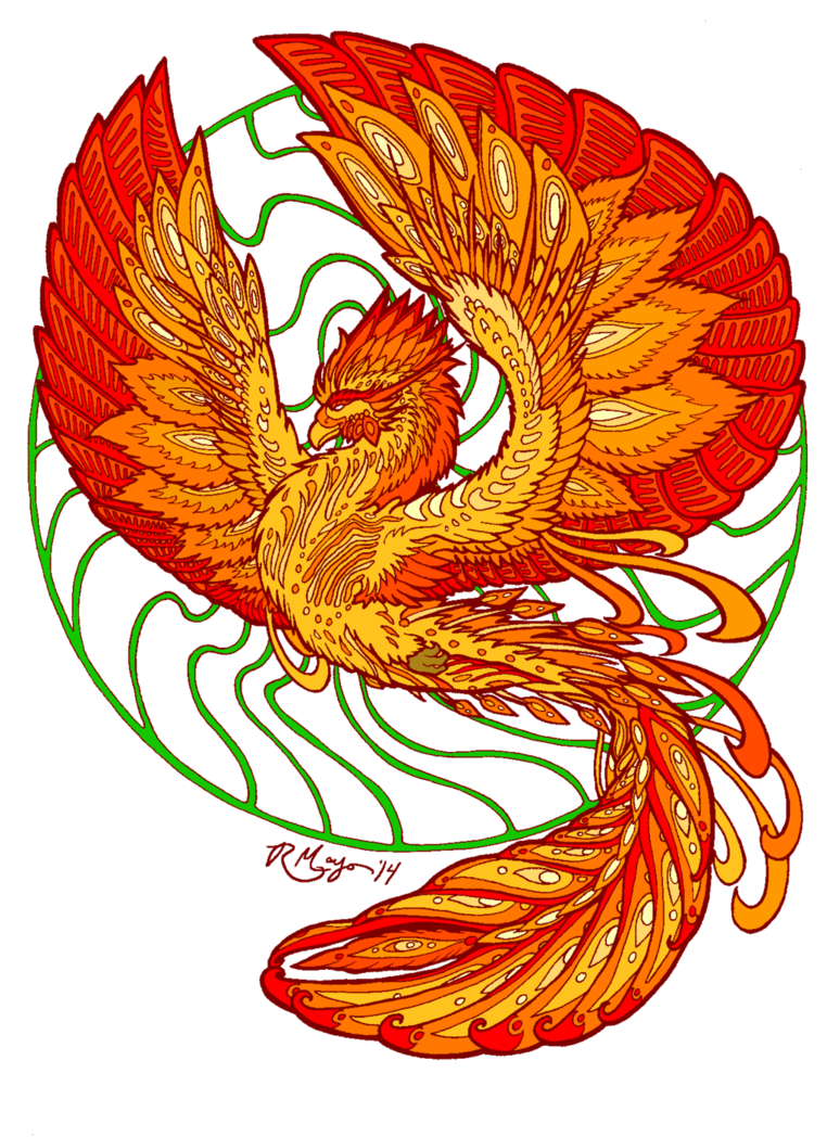 The by hawktail on. Phoenix clipart fawkes