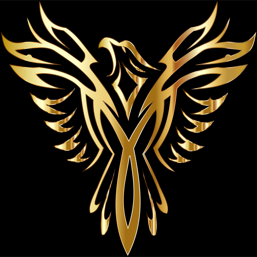phoenix clipart golden