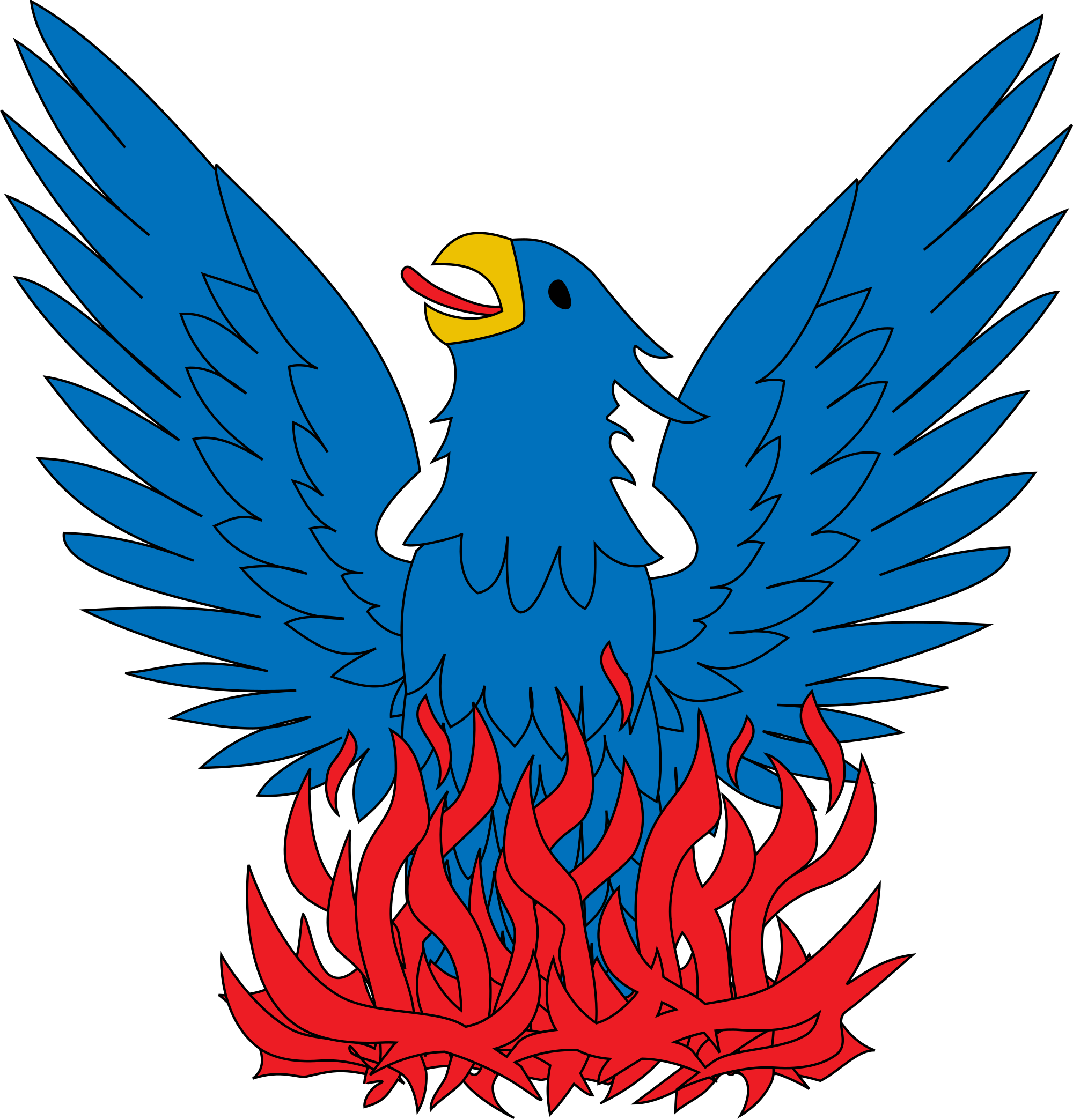 File heraldic charge svg. Phoenix clipart pixel art