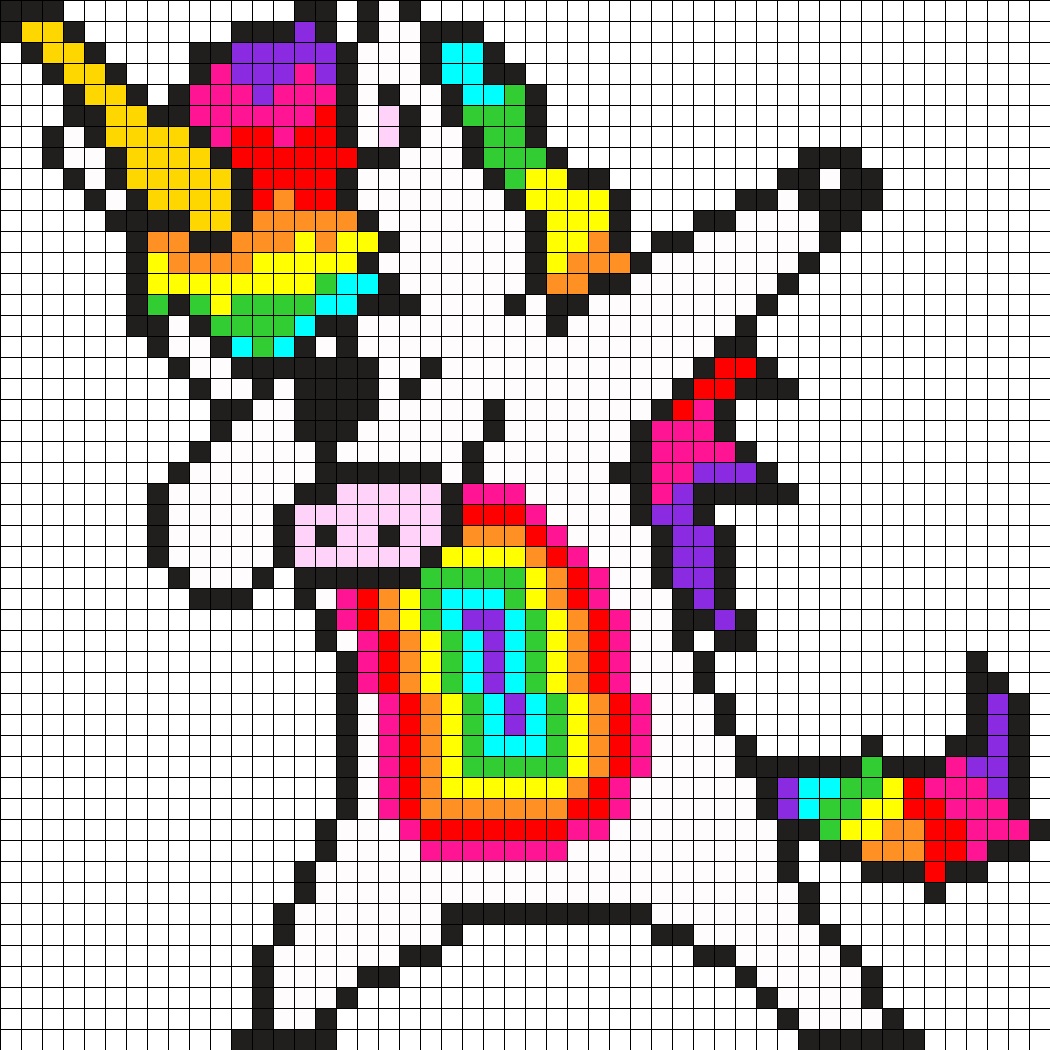 Stitch clipart dabbing. Pixel unicorn art m