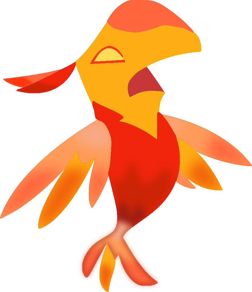 phoenix clipart stylised
