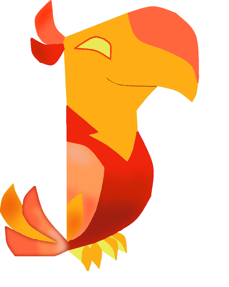 phoenix clipart stylised