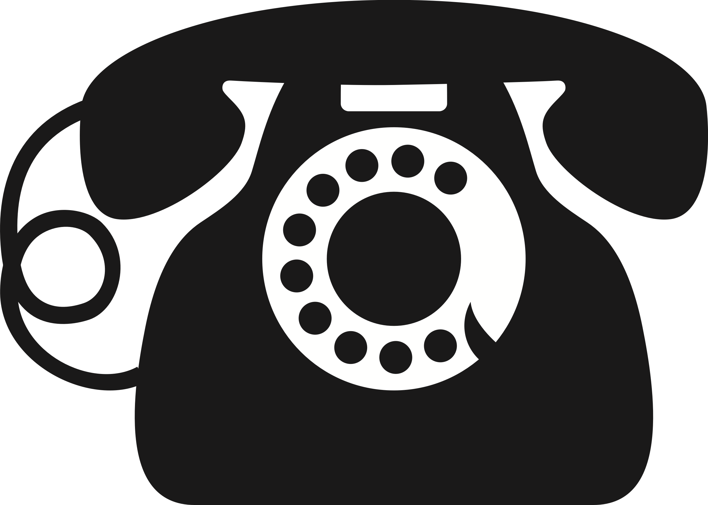 Dial telephone big image. Phone clipart rotary phone