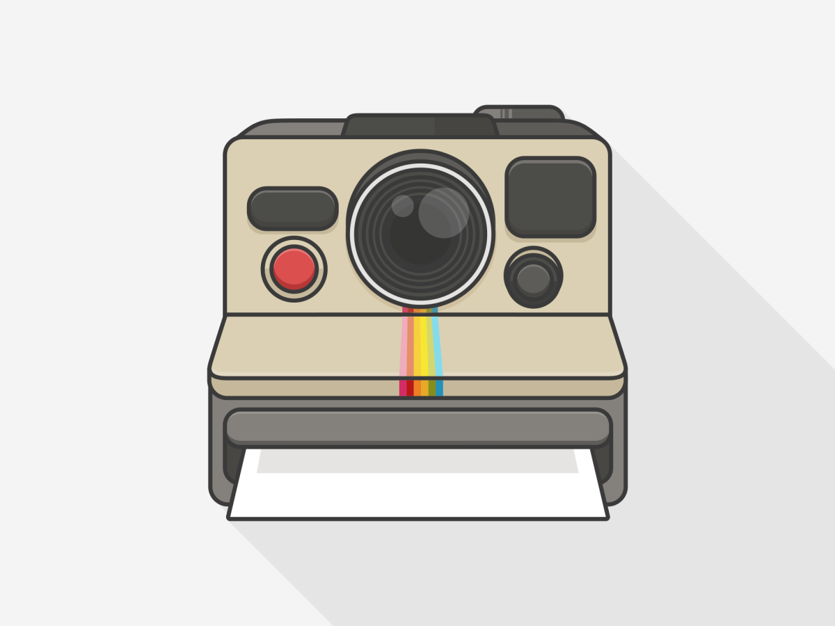 photograph clipart instant camera