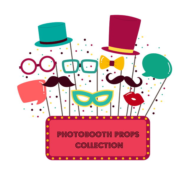 Photography clipart photobooth. Props collection snapshot fun