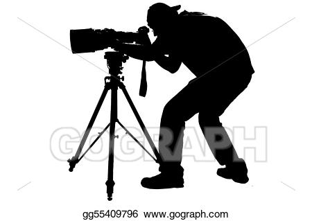 Photography clipart sport photographer. Stock illustration professional sports