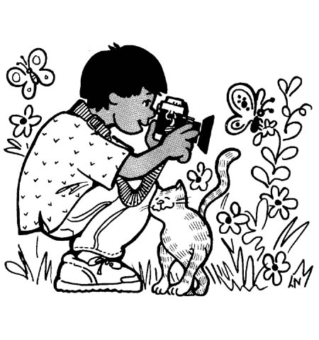 photography clipart black and white