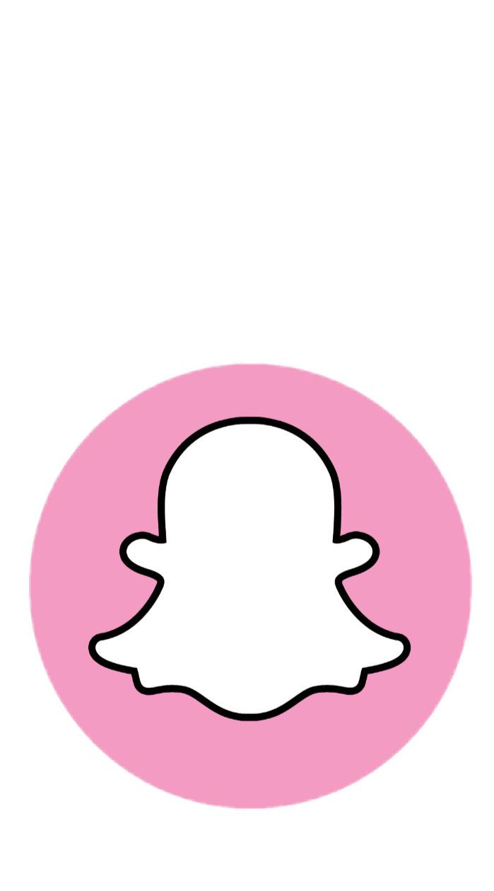 Aesthetic Pastel Pink Snapchat Logo