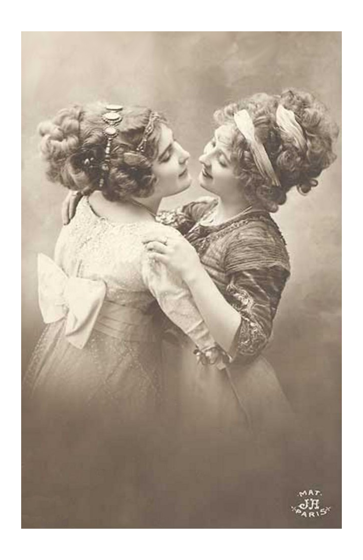 Victorian Lesbians Stock Photo