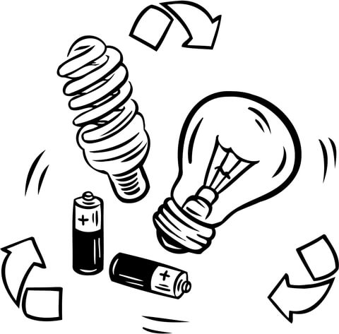 physics clipart coloring page