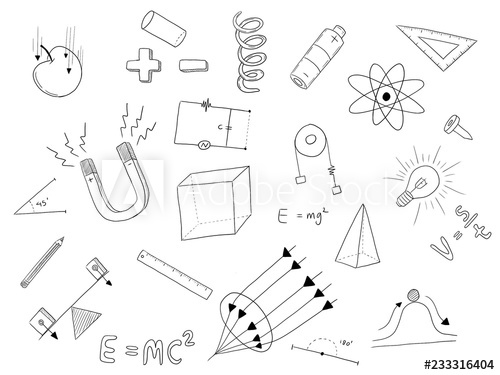physics clipart doodle art