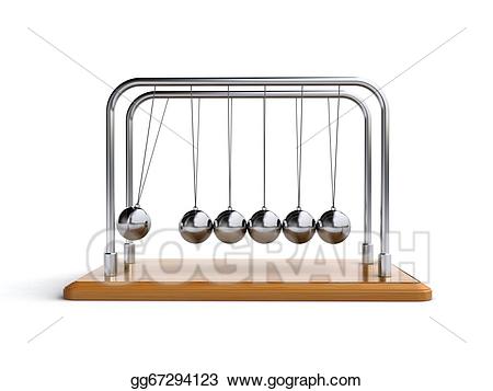 Physics clipart newton cradle. Stock illustration s gg