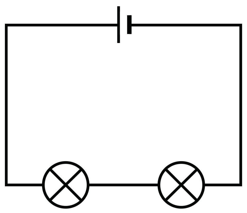 physics clipart simple circuit