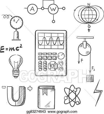 physics clipart sketch