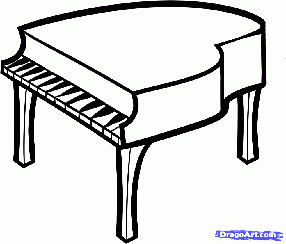 piano clipart easy