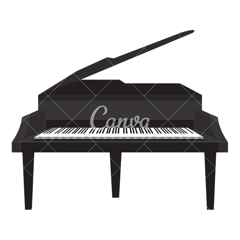 Piano clipart electronic toy. Music instrument icons by