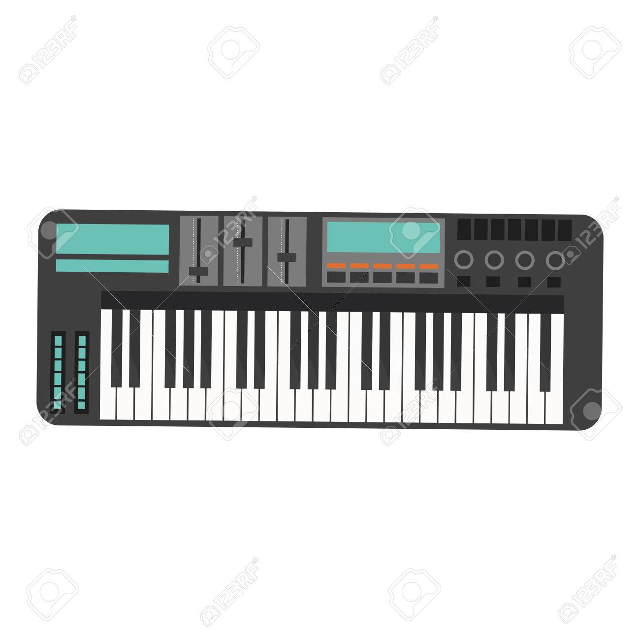 piano clipart midi keyboard