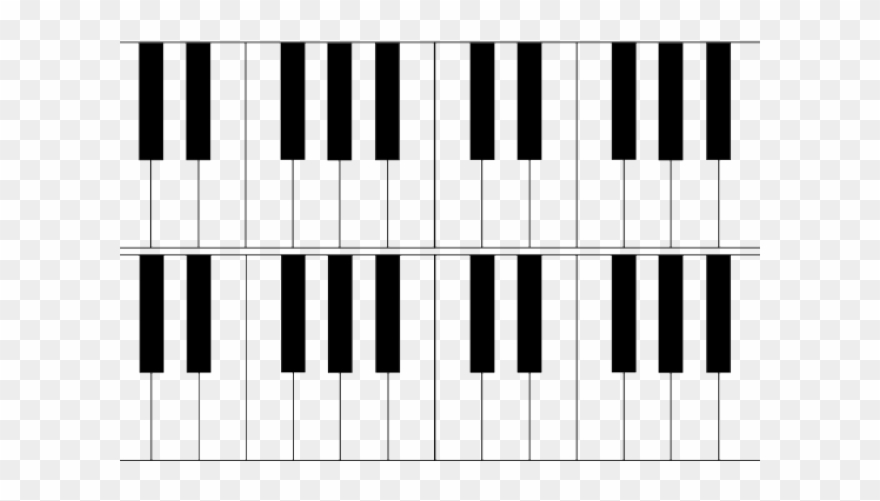piano clipart octave