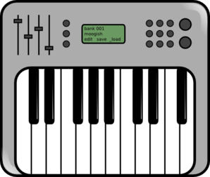Icon clip art at. Piano clipart synthesizer