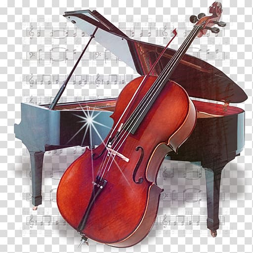 piano clipart violin