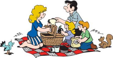 Picnic clipart cartoon. Free download clip art