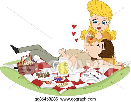 picnic clipart couple
