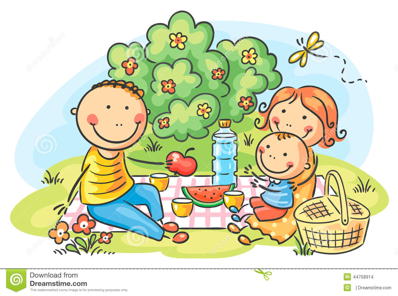 picnic clipart family picnic