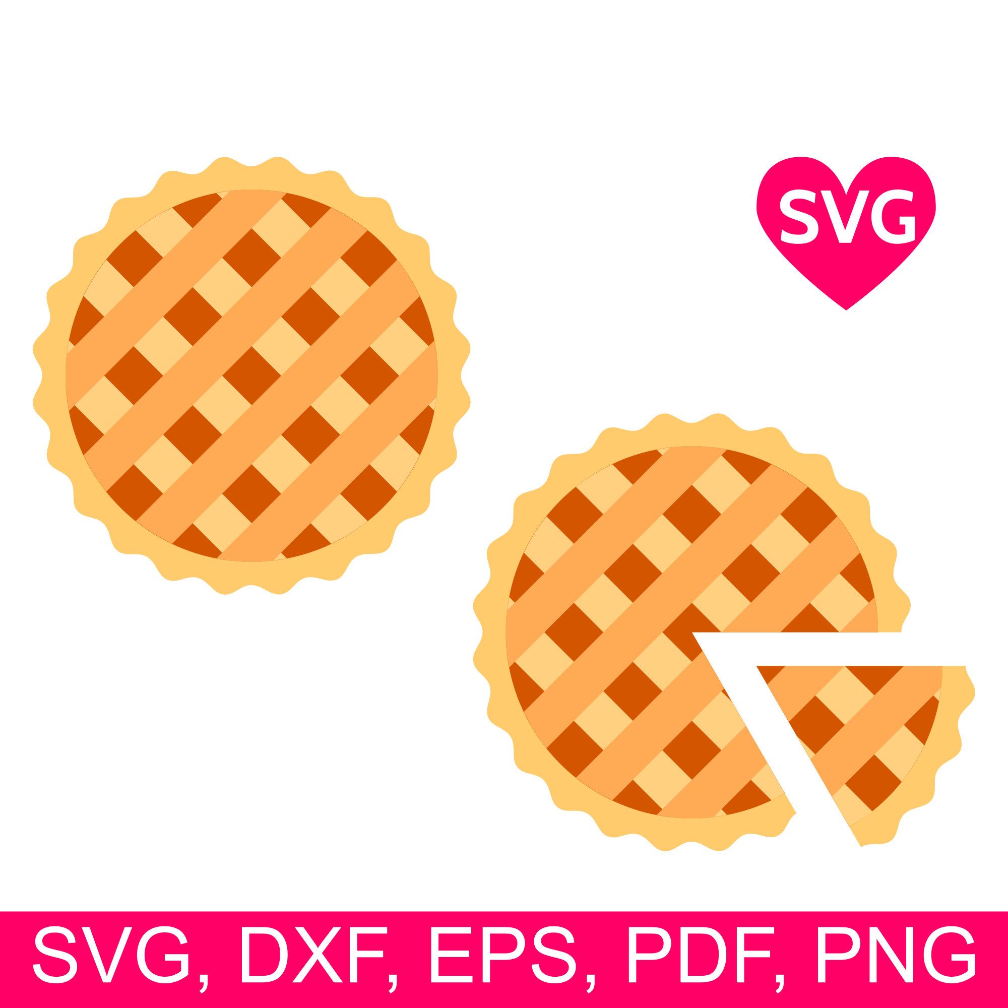 Apple svg file for. Pie clipart silhouette
