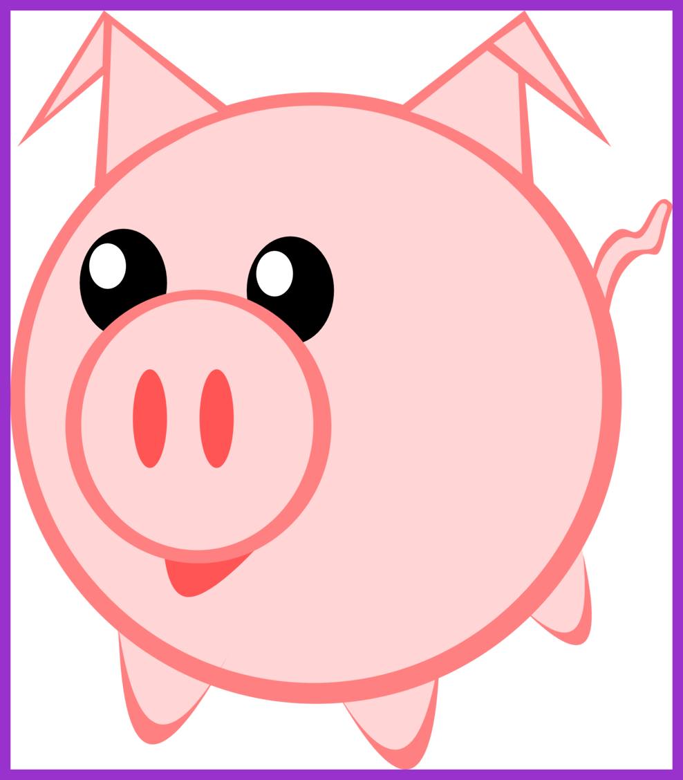 pig clipart face