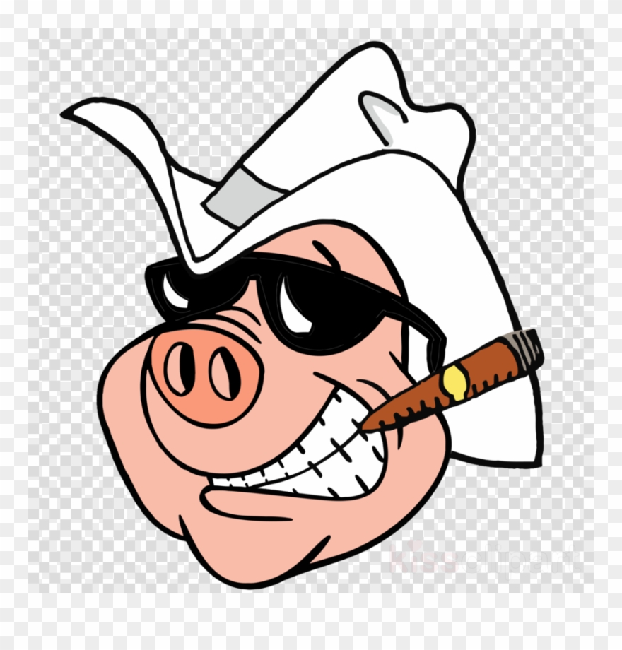 pig clipart gangster