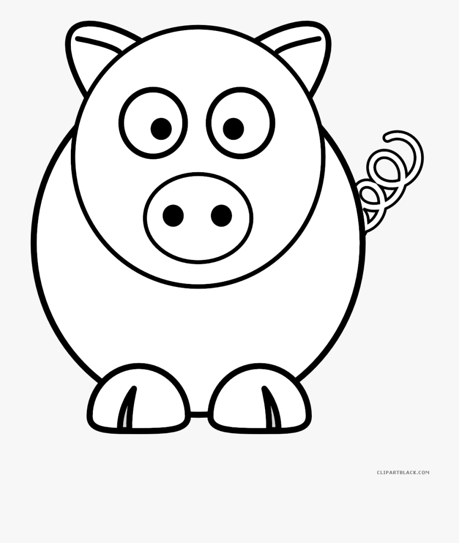 pig clipart outline