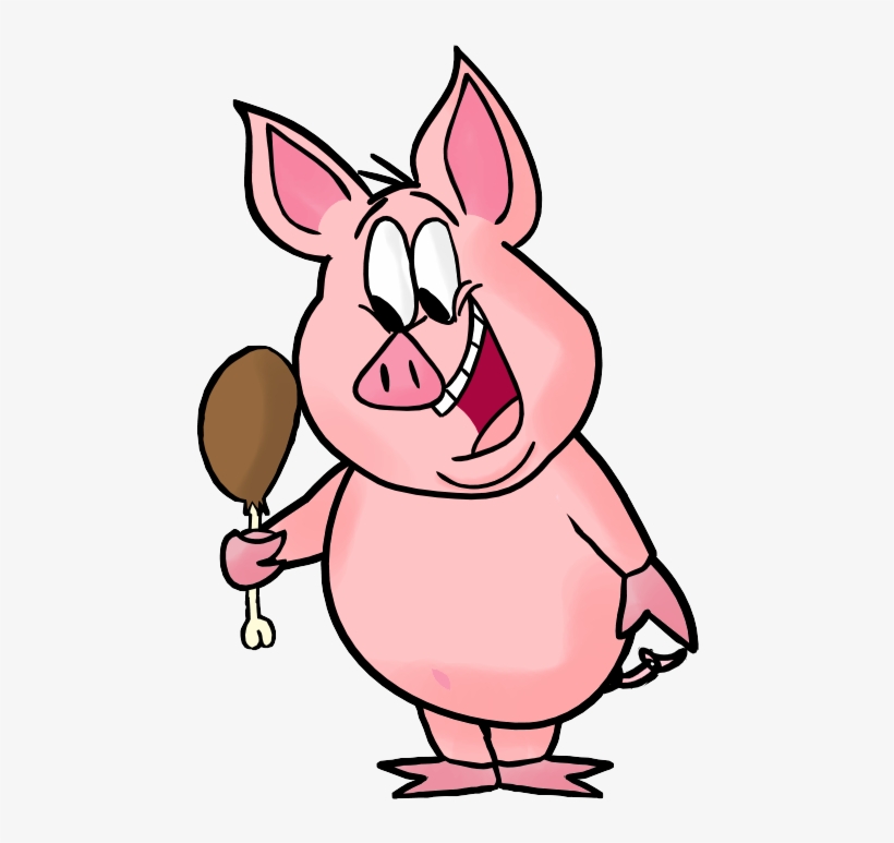 Fat pig colored by. Pigs clipart overweight