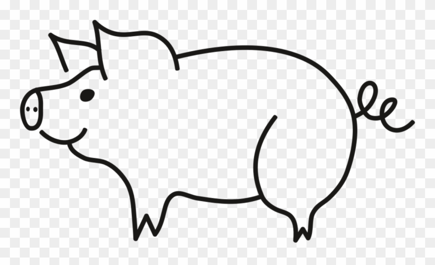 pig clipart sketch