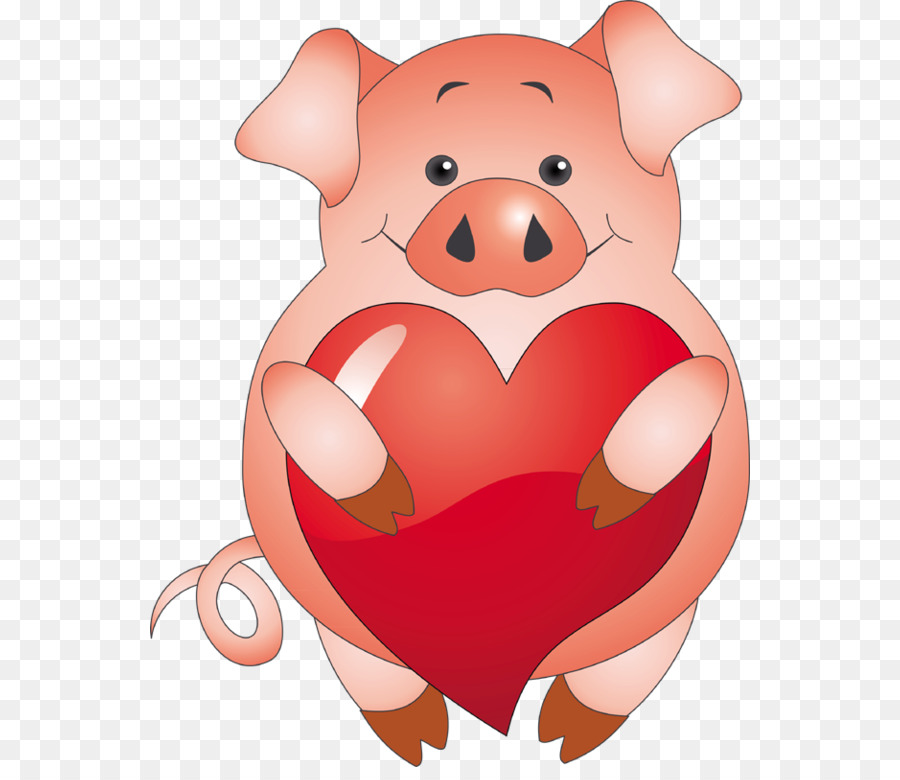 pig clipart valentines