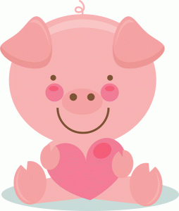 pigs clipart valentines