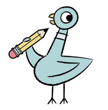Pigeon clipart book. Mo willems the twitter