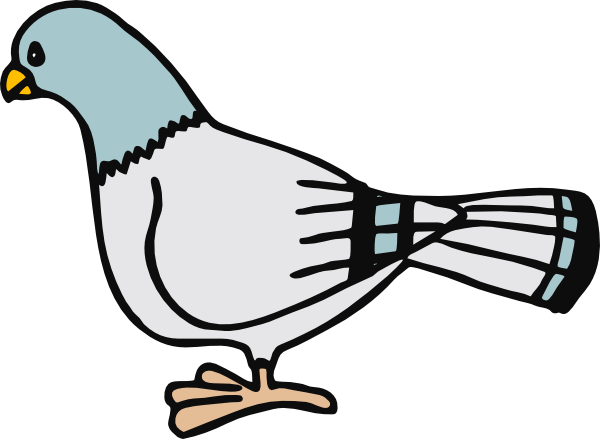 pigeon clipart cartoon