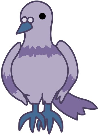 pigeon clipart cartoon