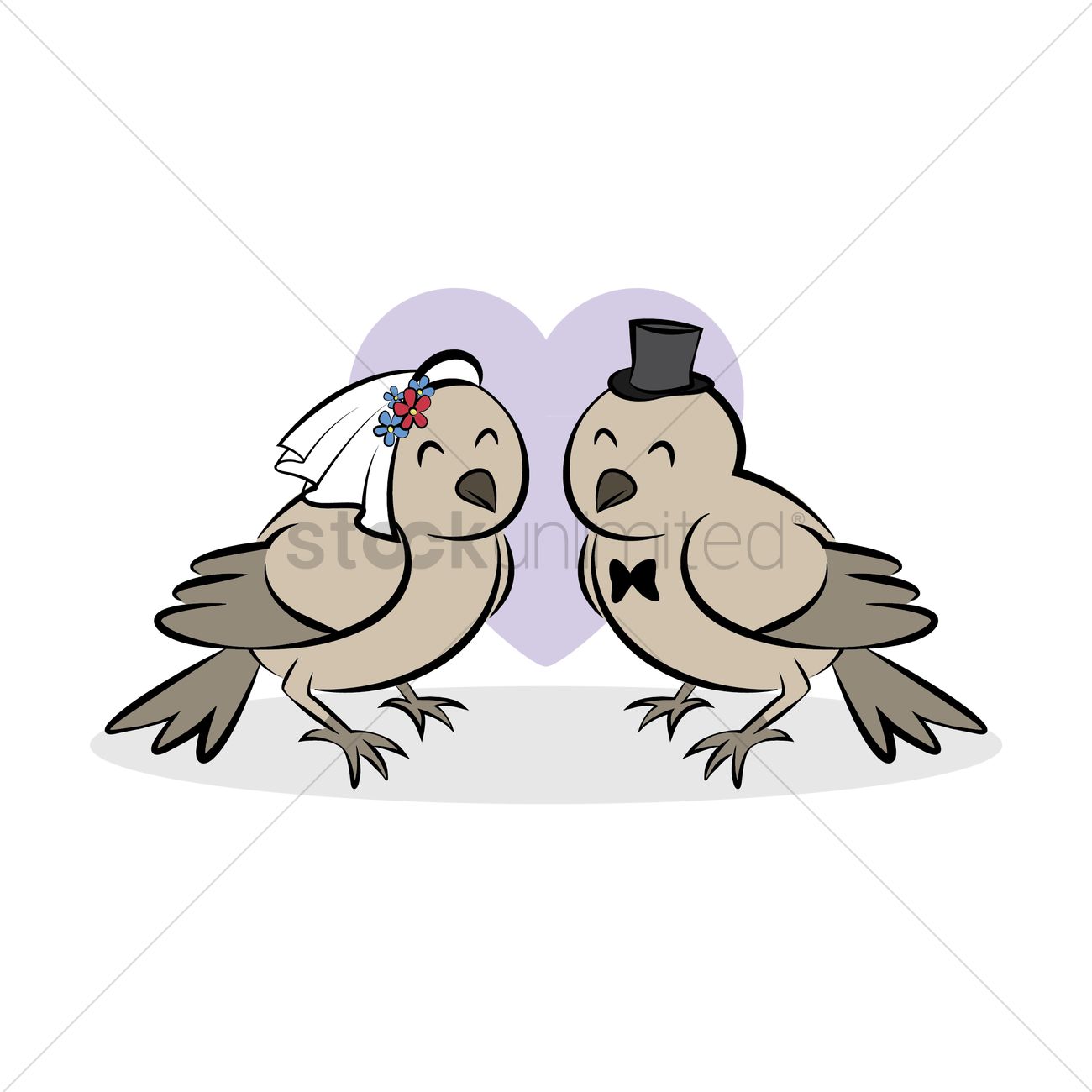 pigeon clipart couple