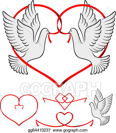 pigeon clipart couple